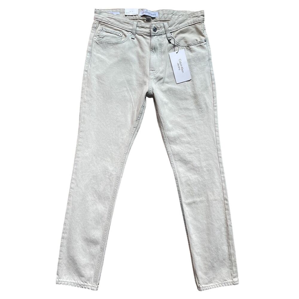 Calvin Klein Jeans Off White Skinny Jeans 31w x L30 New With Tags